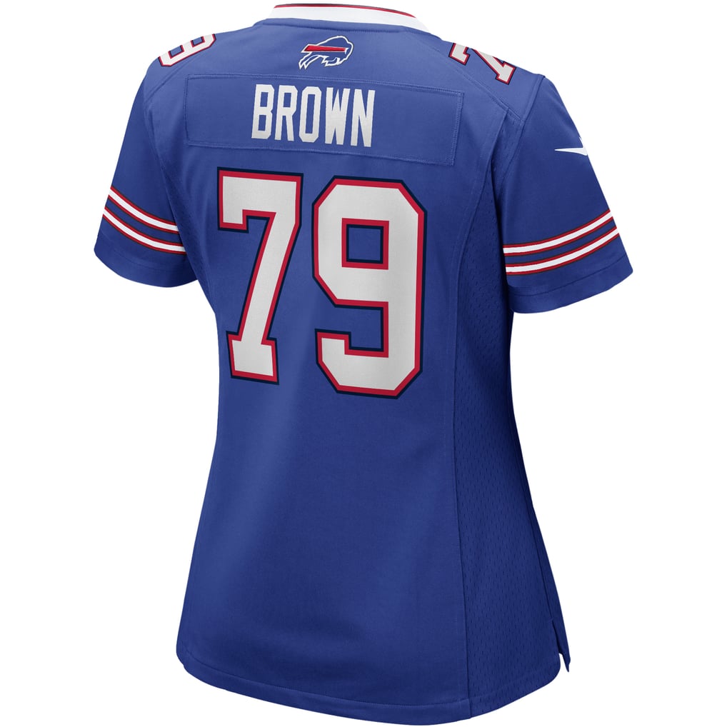 Women's Buffalo Bills Ruben Brown Royal Game Retired Player Jersey