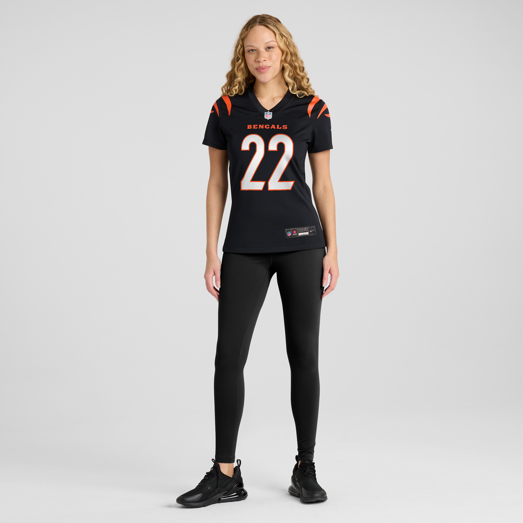 Women's Cincinnati Bengals Russ Yeast Black Team Game Jersey