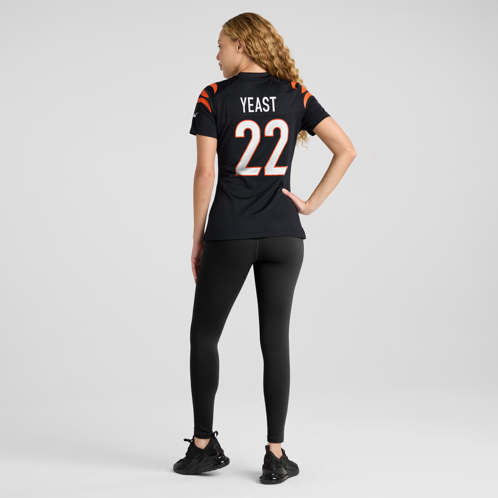 Women's Cincinnati Bengals Russ Yeast Black Team Game Jersey
