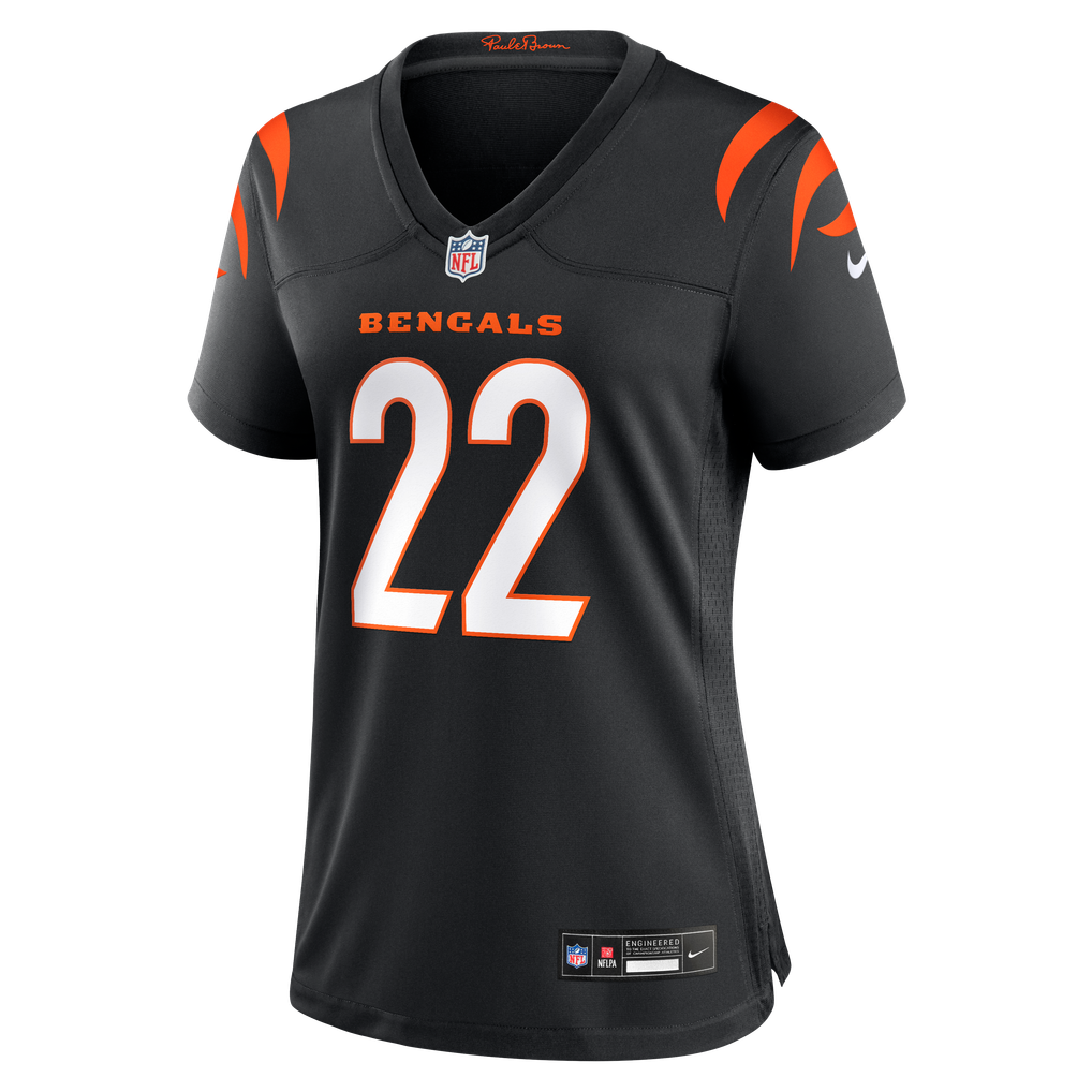 Women's Cincinnati Bengals Russ Yeast Black Team Game Jersey