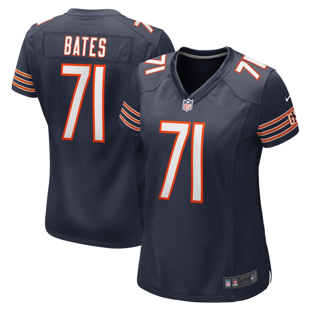 Women's Chicago Bears Ryan Bates Navy Game Jersey