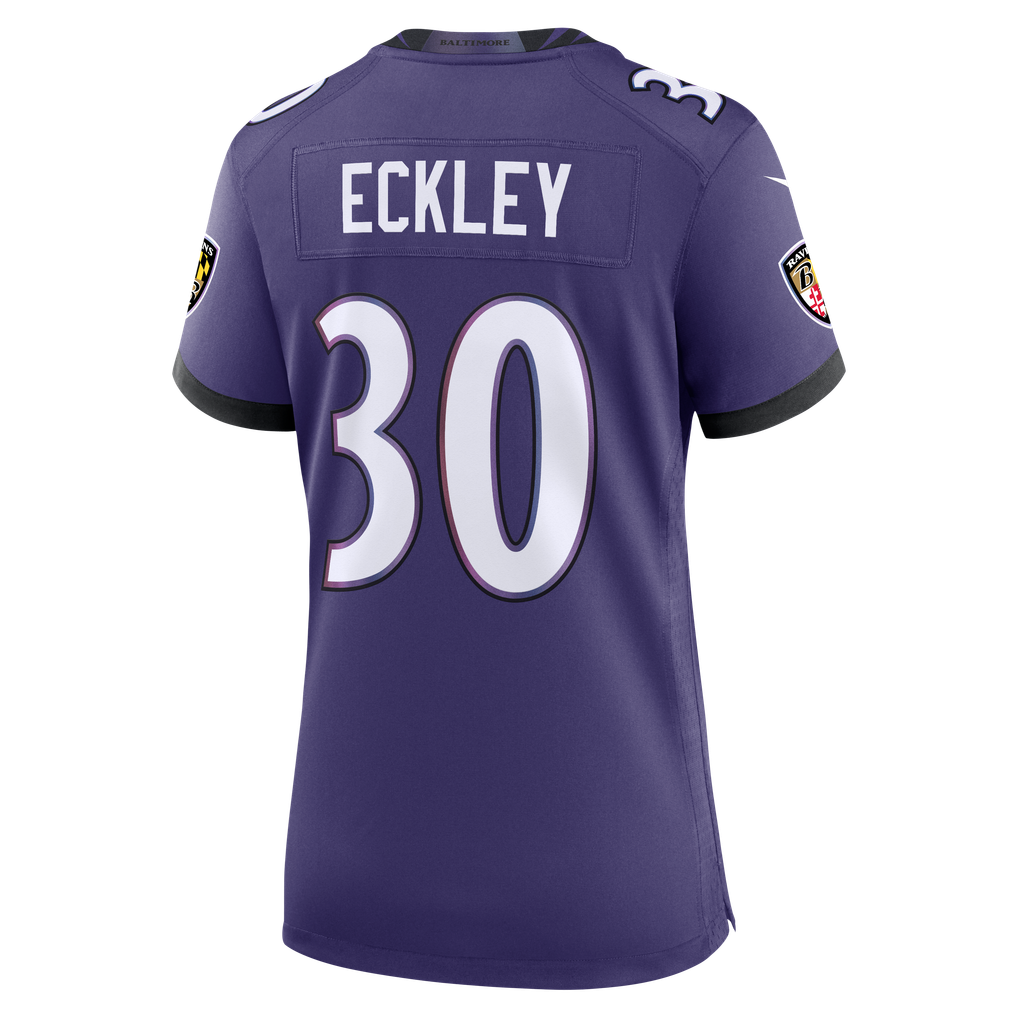 Women's Baltimore Ravens Ryan Eckley Purple Team Game Jersey