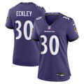 Women's Baltimore Ravens Ryan Eckley Purple Team Game Jersey