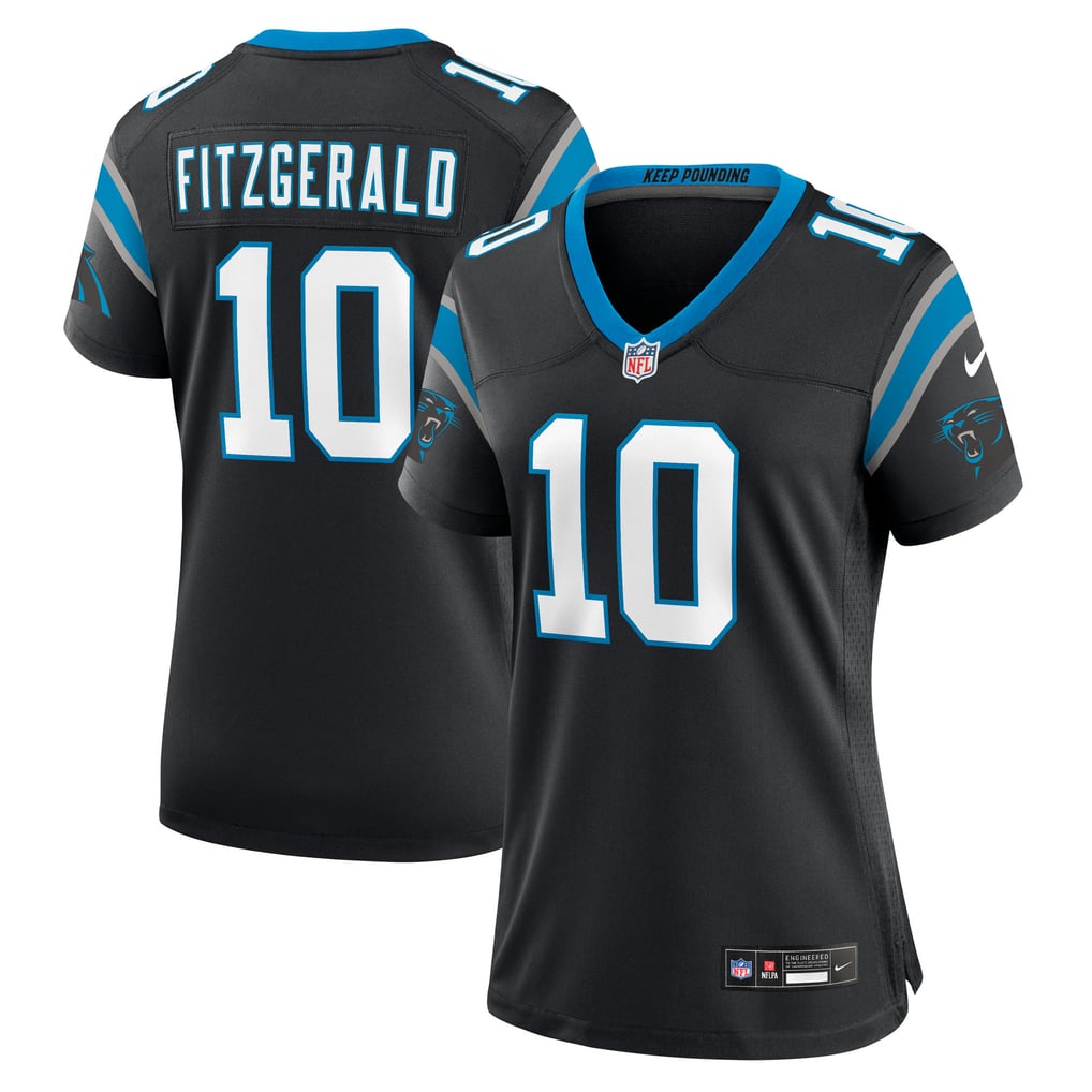Women's Carolina Panthers Ryan Fitzgerald Black Team Game Jersey