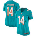 Women's Miami Dolphins Ryan Fitzpatrick Aqua Game Jersey