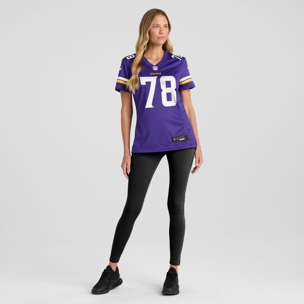 Women's Minnesota Vikings Ryan Kelly Purple Team Game Jersey