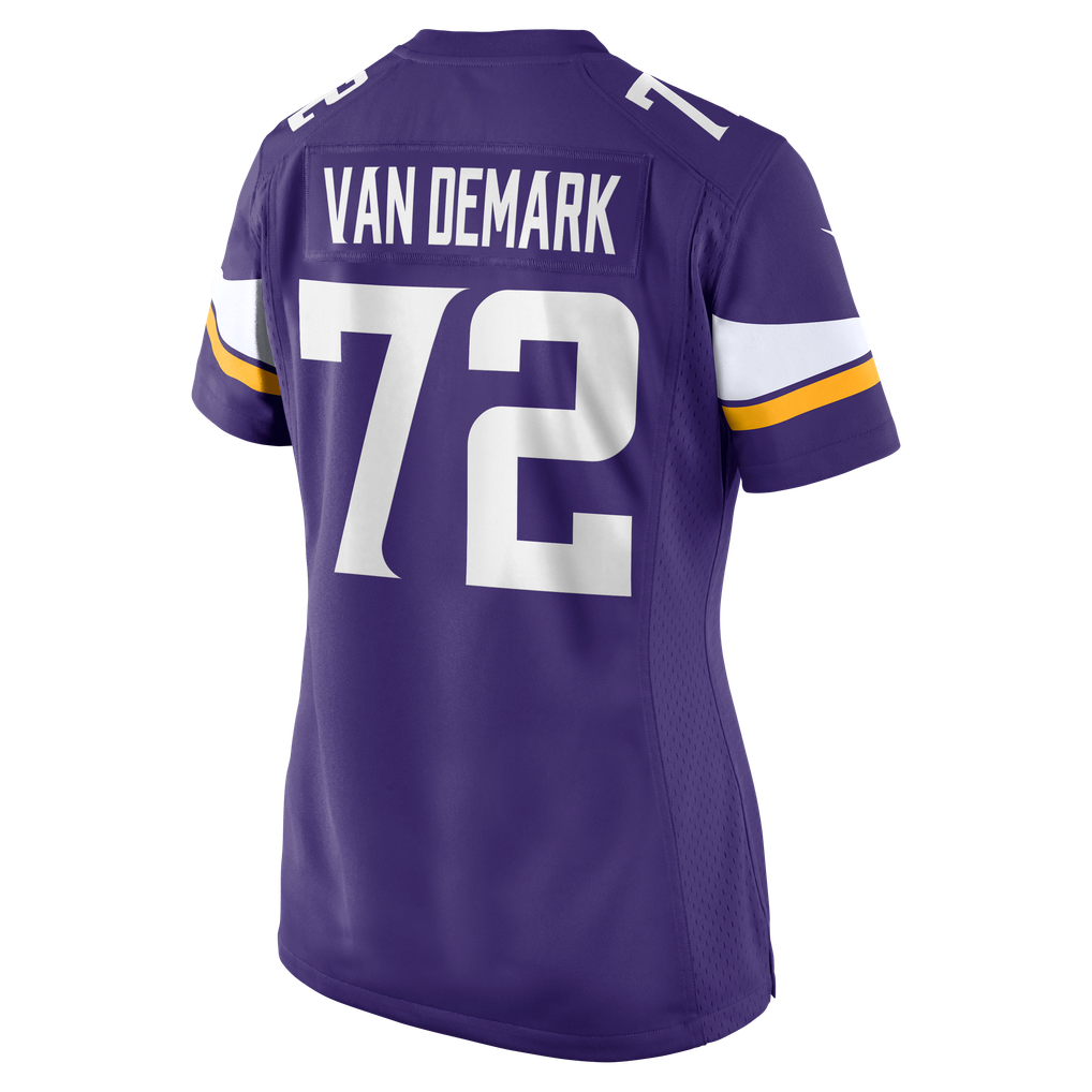 Women's Minnesota Vikings Ryan Van Demark Purple Team Game Jersey