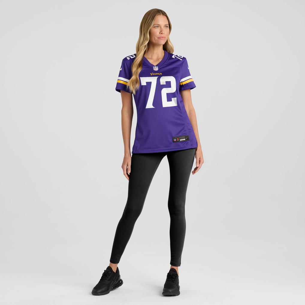 Women's Minnesota Vikings Ryan Van Demark Purple Team Game Jersey