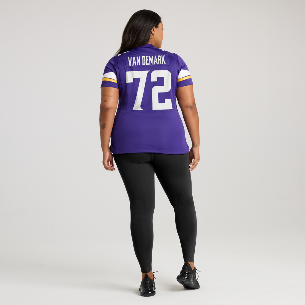 Women's Minnesota Vikings Ryan Van Demark Purple Team Game Jersey