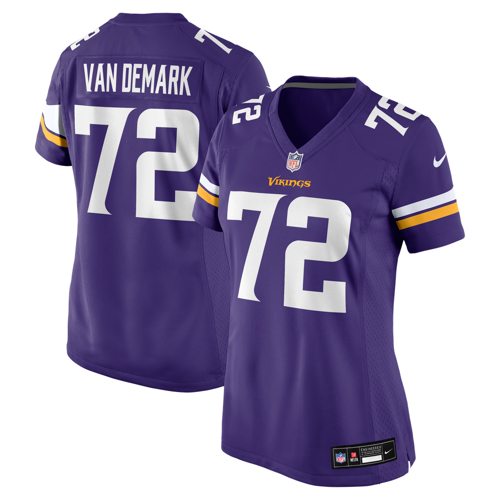Women's Minnesota Vikings Ryan Van Demark Purple Team Game Jersey