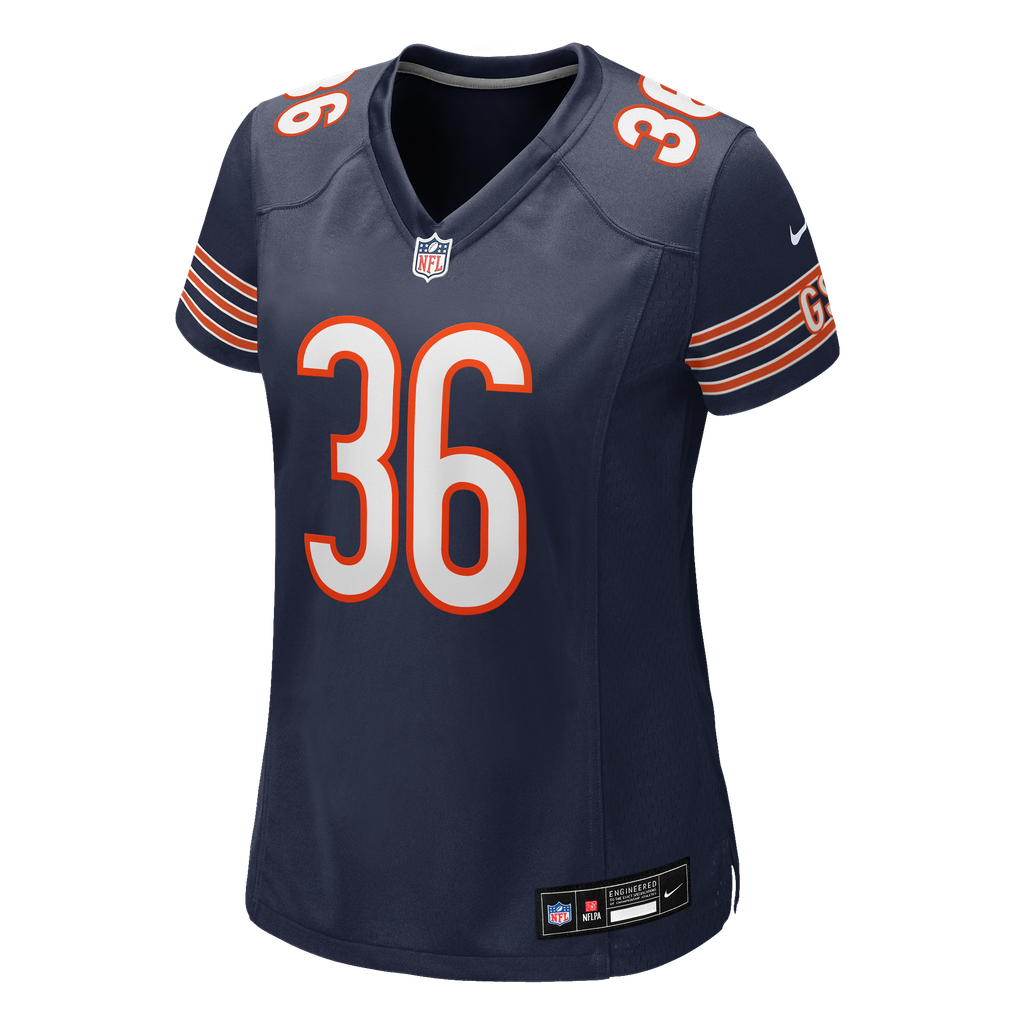 Women's Chicago Bears Salvon Ahmed Navy Team Game Jersey