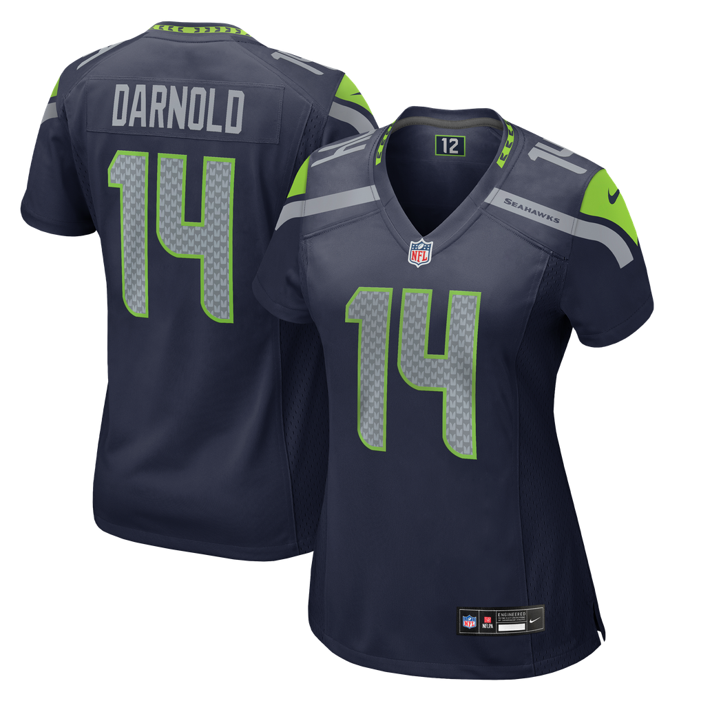 Women's Seattle Seahawks Sam Darnold College Navy Team Game Jersey