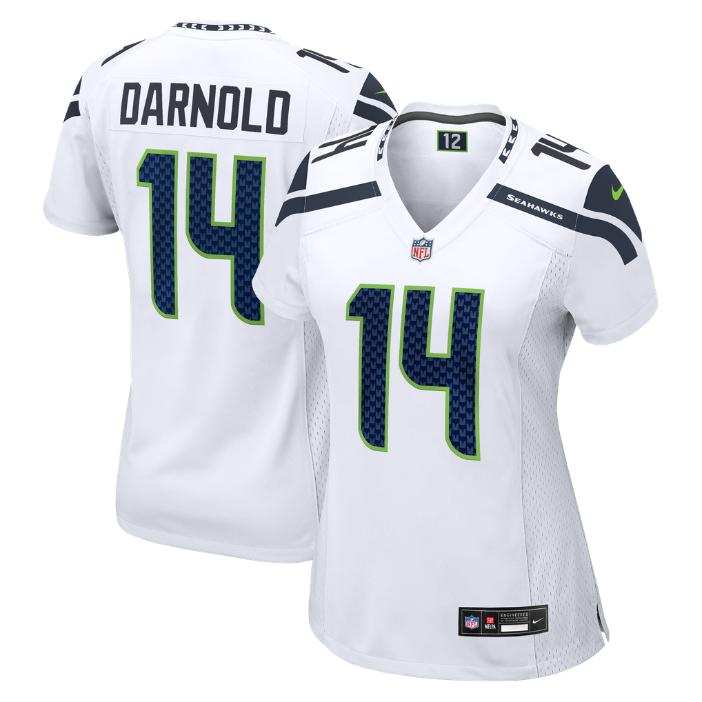 Women's Seattle Seahawks Sam Darnold White Game Jersey