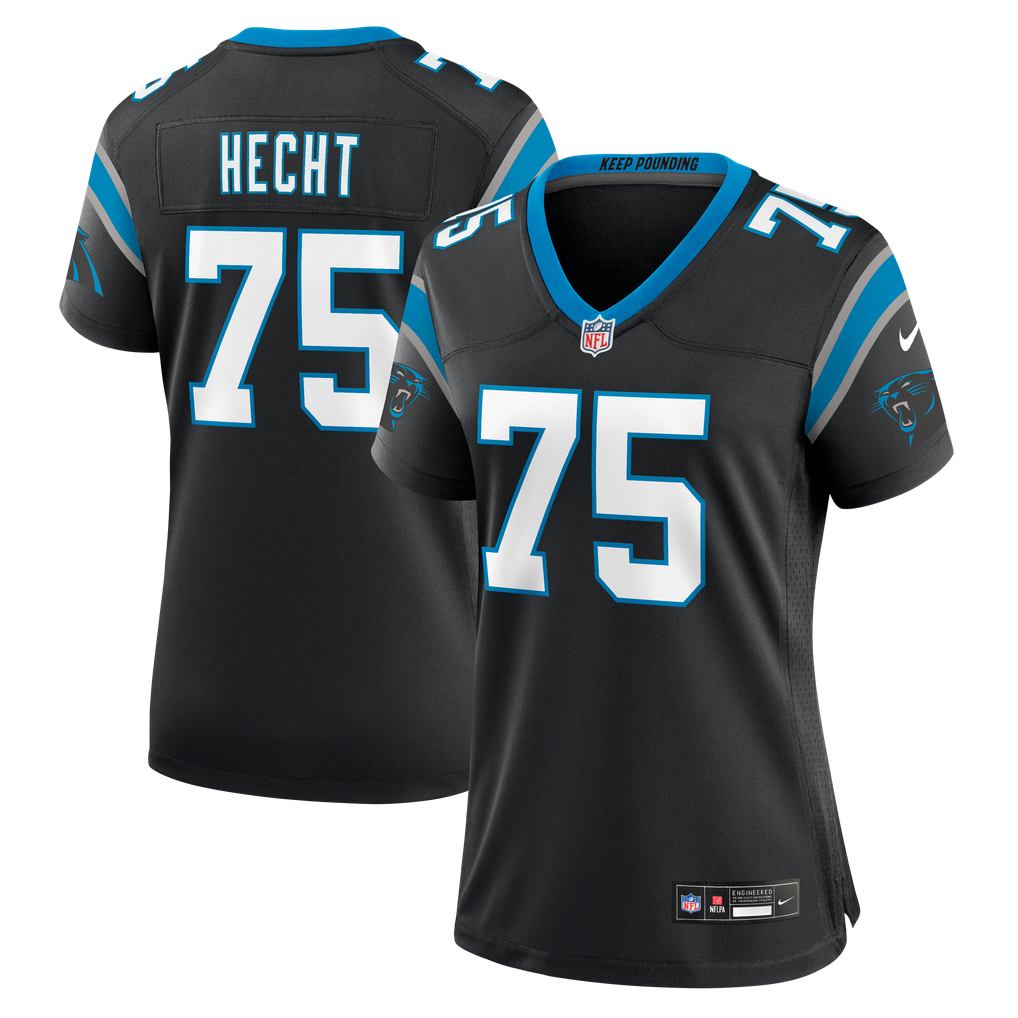 Women's Carolina Panthers Sam Hecht Black Team Game Jersey