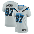 Women's Detroit Lions Sam LaPorta Silver 2026 Rivalries Collection Game Jersey