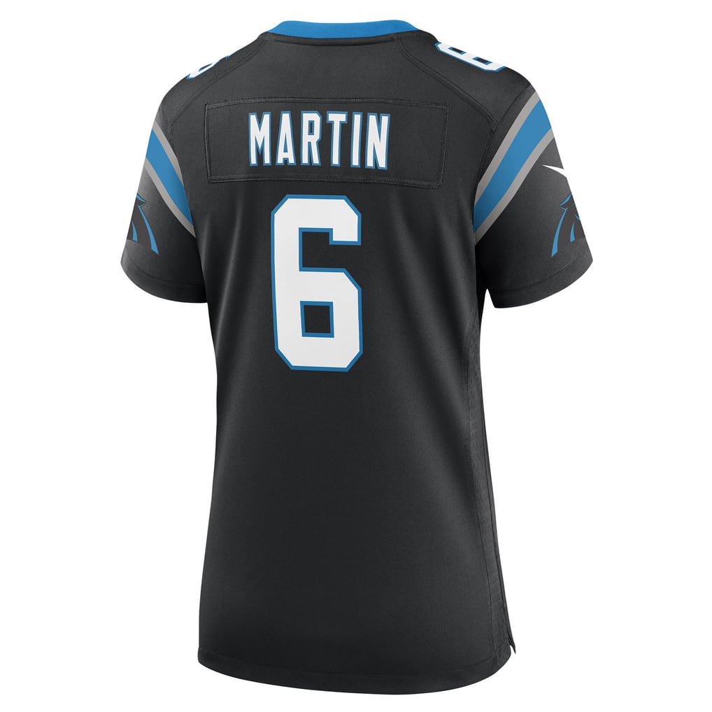 Women's Carolina Panthers Sam Martin Black Team Game Jersey