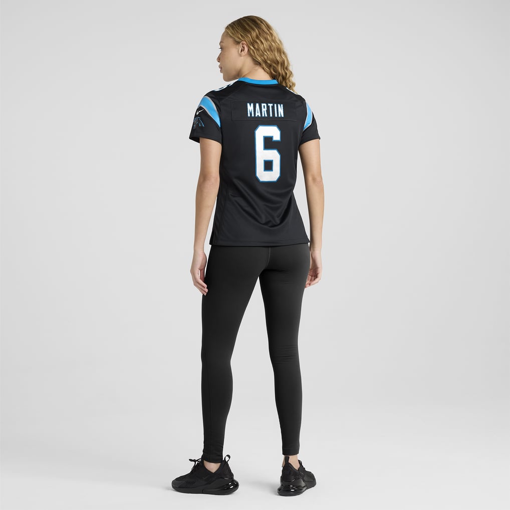 Women's Carolina Panthers Sam Martin Black Team Game Jersey