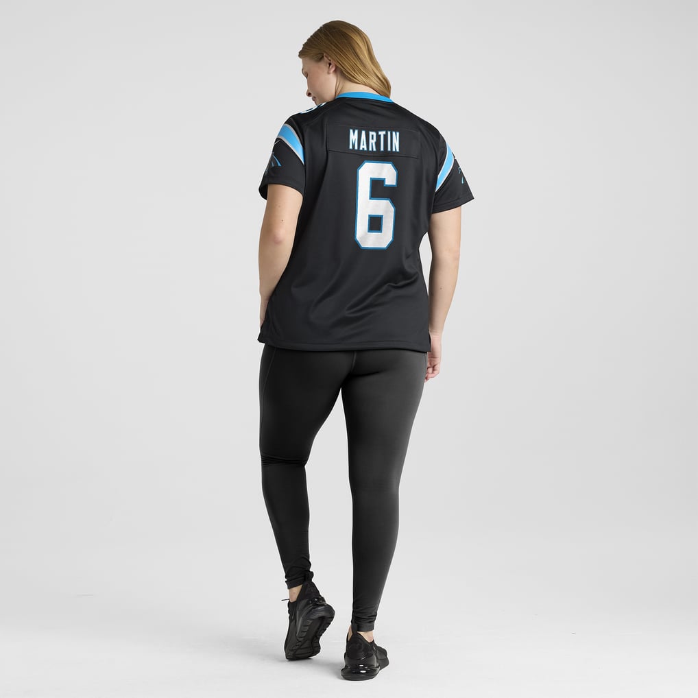 Women's Carolina Panthers Sam Martin Black Team Game Jersey