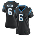 Women's Carolina Panthers Sam Martin Black Team Game Jersey