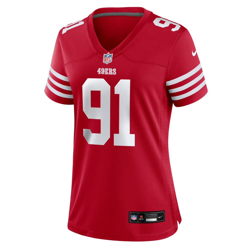 Women's San Francisco 49ers Sam Okuayinonu Scarlet Team Game Jersey