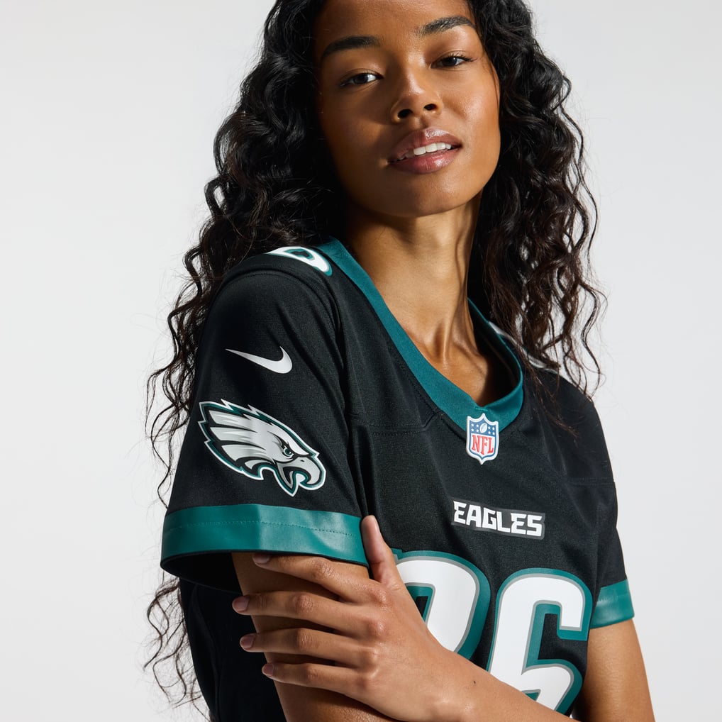 Women's Philadelphia Eagles Saquon Barkley Black Alternate Game Jersey