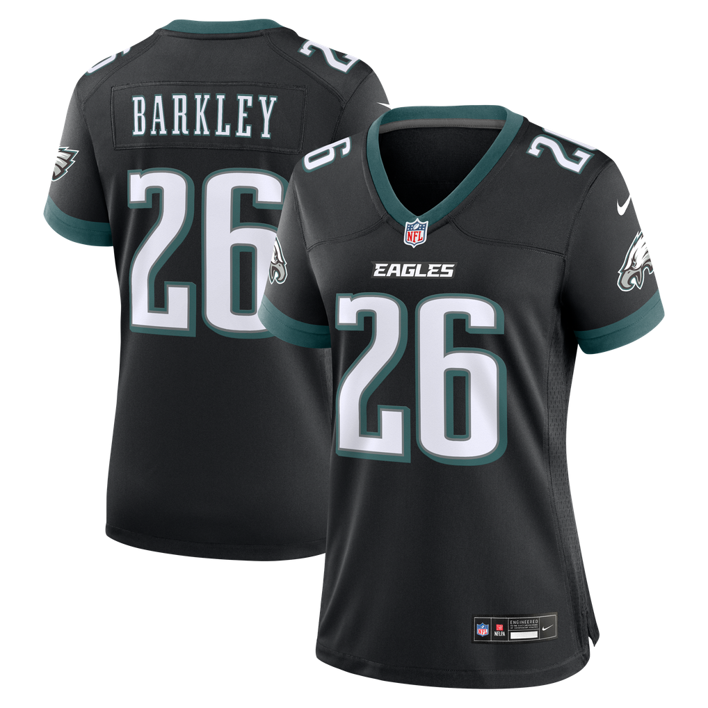 Women's Philadelphia Eagles Saquon Barkley Black Alternate Game Jersey