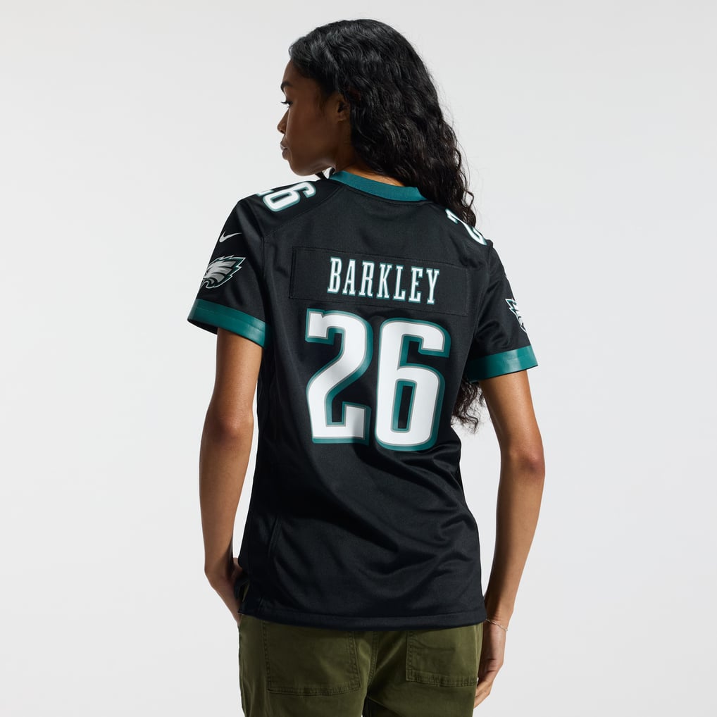 Women's Philadelphia Eagles Saquon Barkley Black Alternate Game Jersey