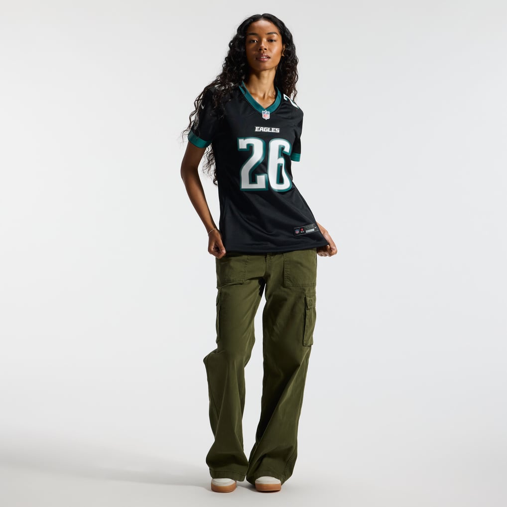 Women's Philadelphia Eagles Saquon Barkley Black Alternate Game Jersey