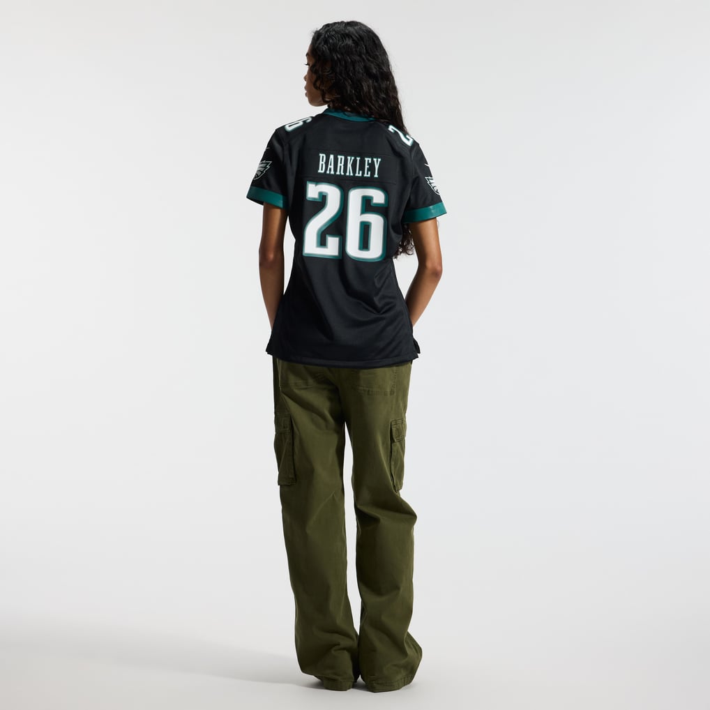 Women's Philadelphia Eagles Saquon Barkley Black Alternate Game Jersey