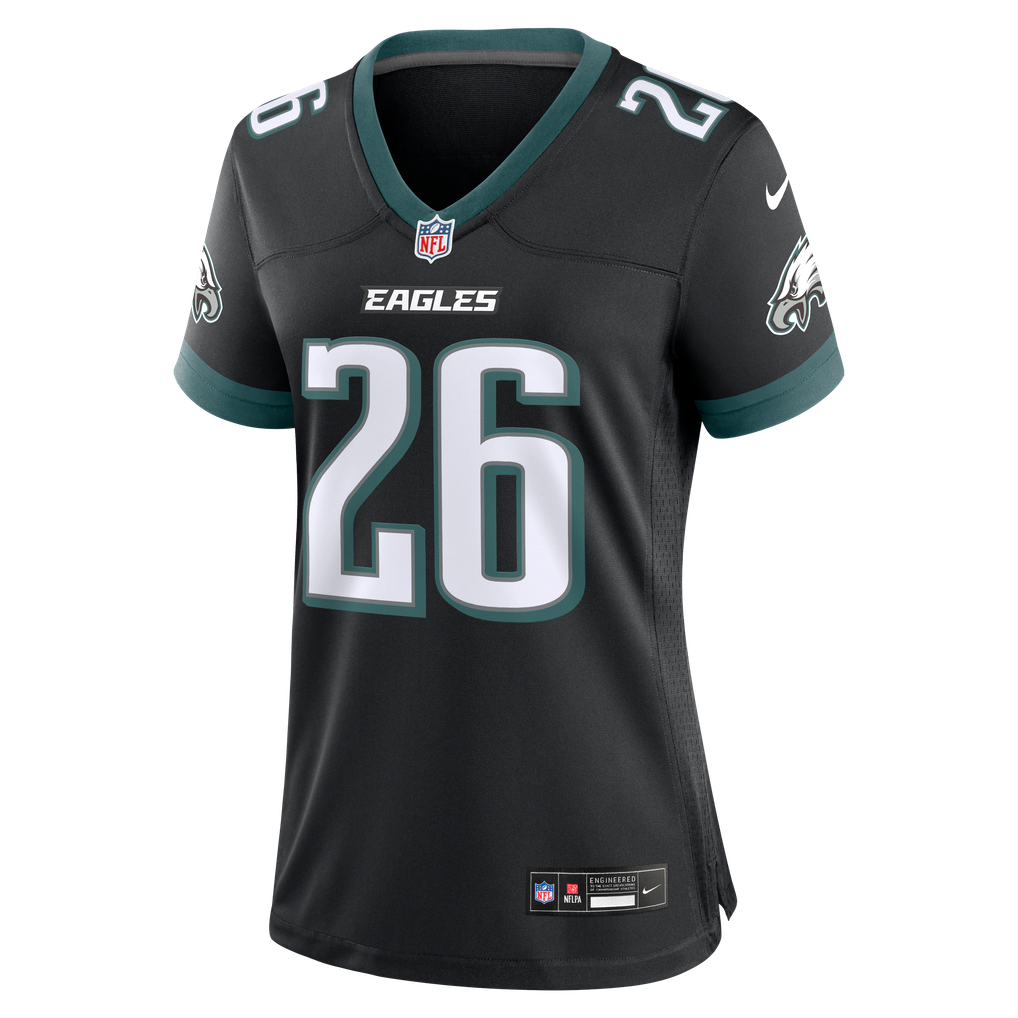 Women's Philadelphia Eagles Saquon Barkley Black Alternate Game Jersey