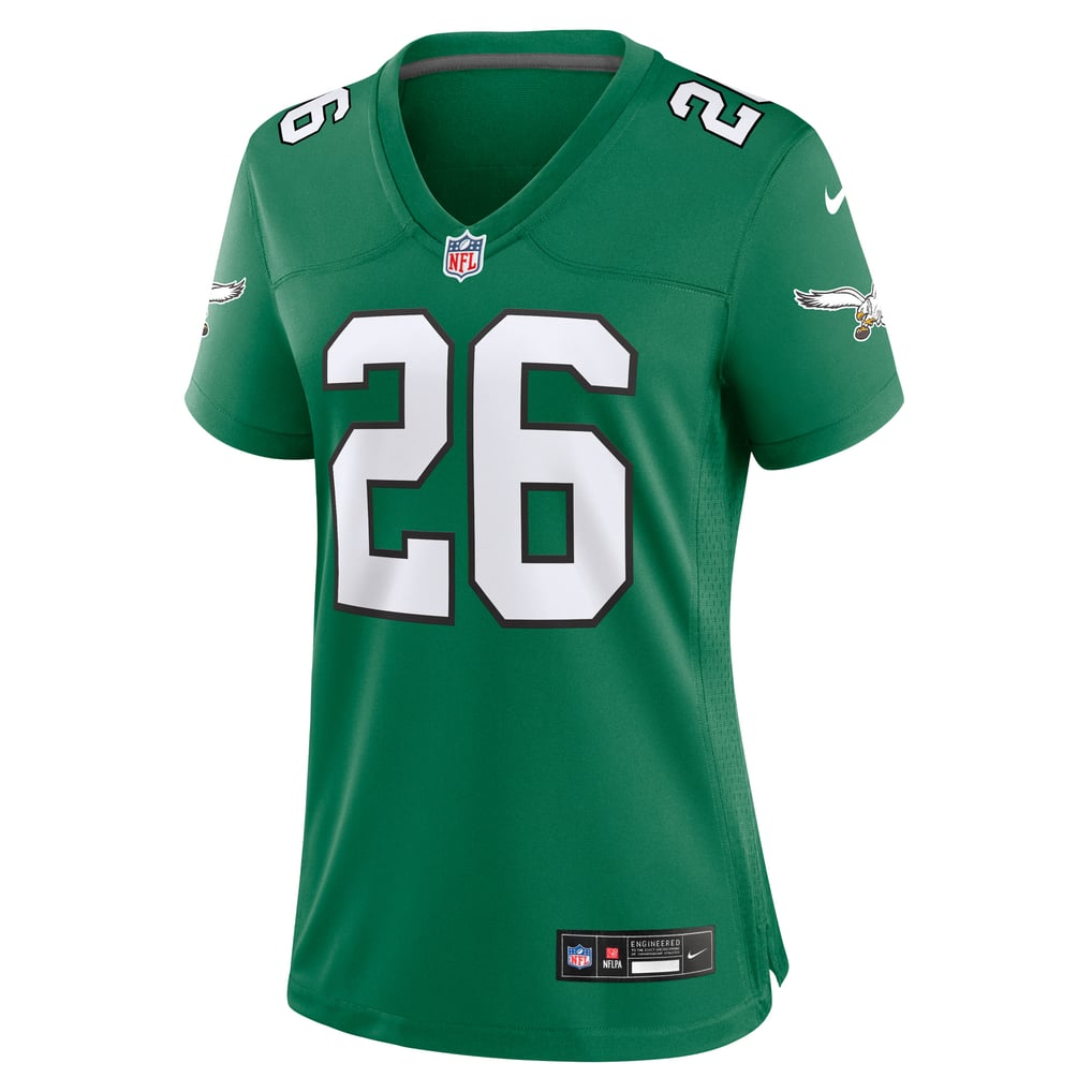 Women's Philadelphia Eagles Saquon Barkley Kelly Green Alternate Game Jersey