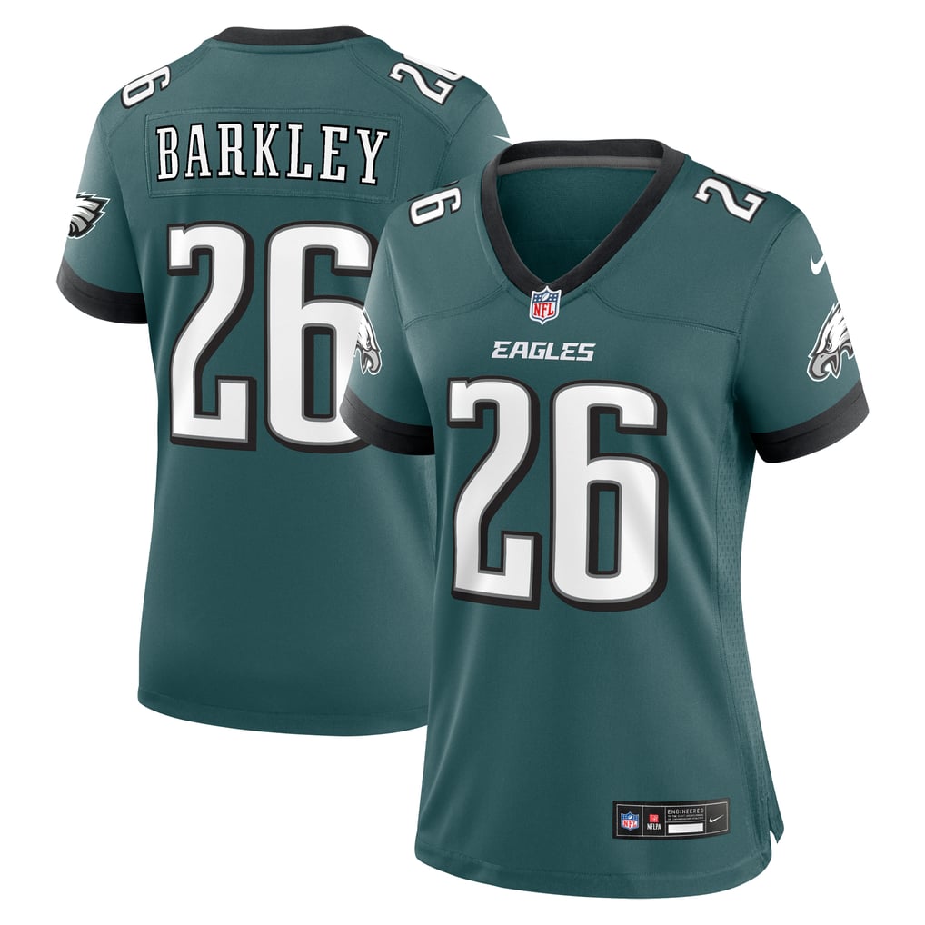 Women's Philadelphia Eagles Saquon Barkley Midnight Green Game Player Jersey