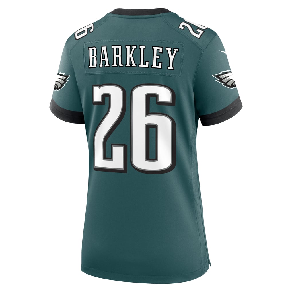 Women's Philadelphia Eagles Saquon Barkley Midnight Green Game Player Jersey