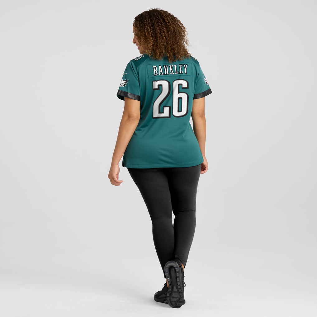 Women's Philadelphia Eagles Saquon Barkley Midnight Green Game Player Jersey