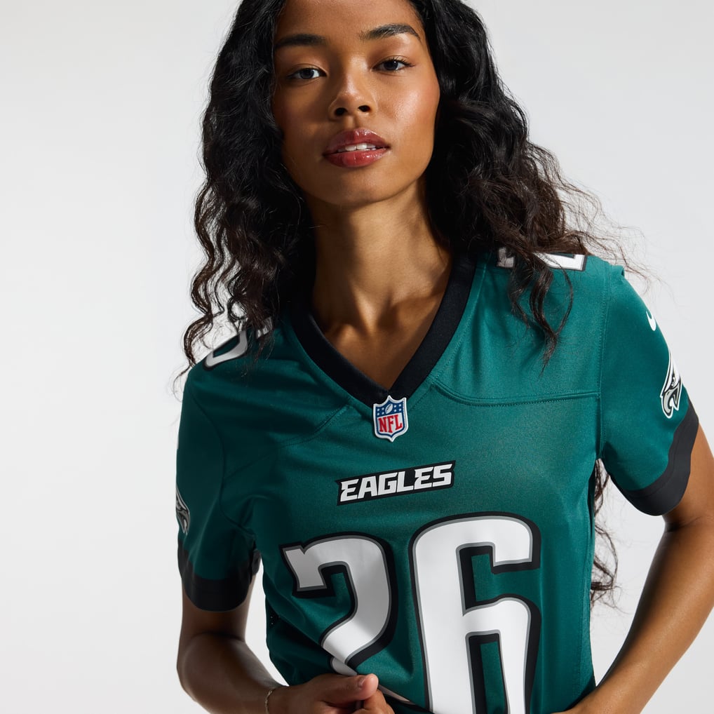 Women's Philadelphia Eagles Saquon Barkley Midnight Green Team Game Jersey