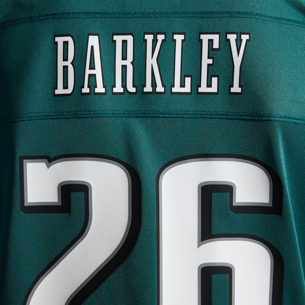 Women's Philadelphia Eagles Saquon Barkley Midnight Green Team Game Jersey