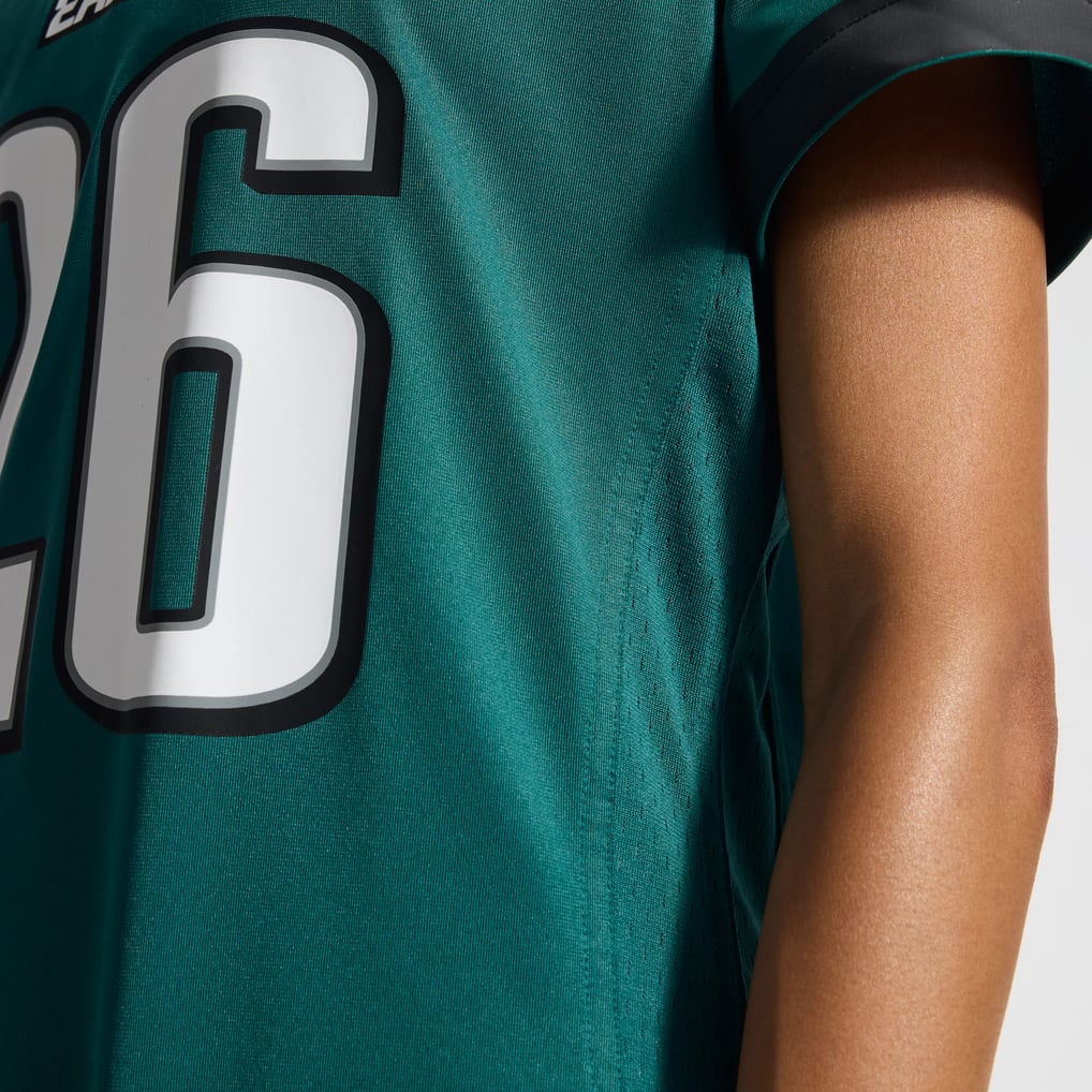 Women's Philadelphia Eagles Saquon Barkley Midnight Green Team Game Jersey