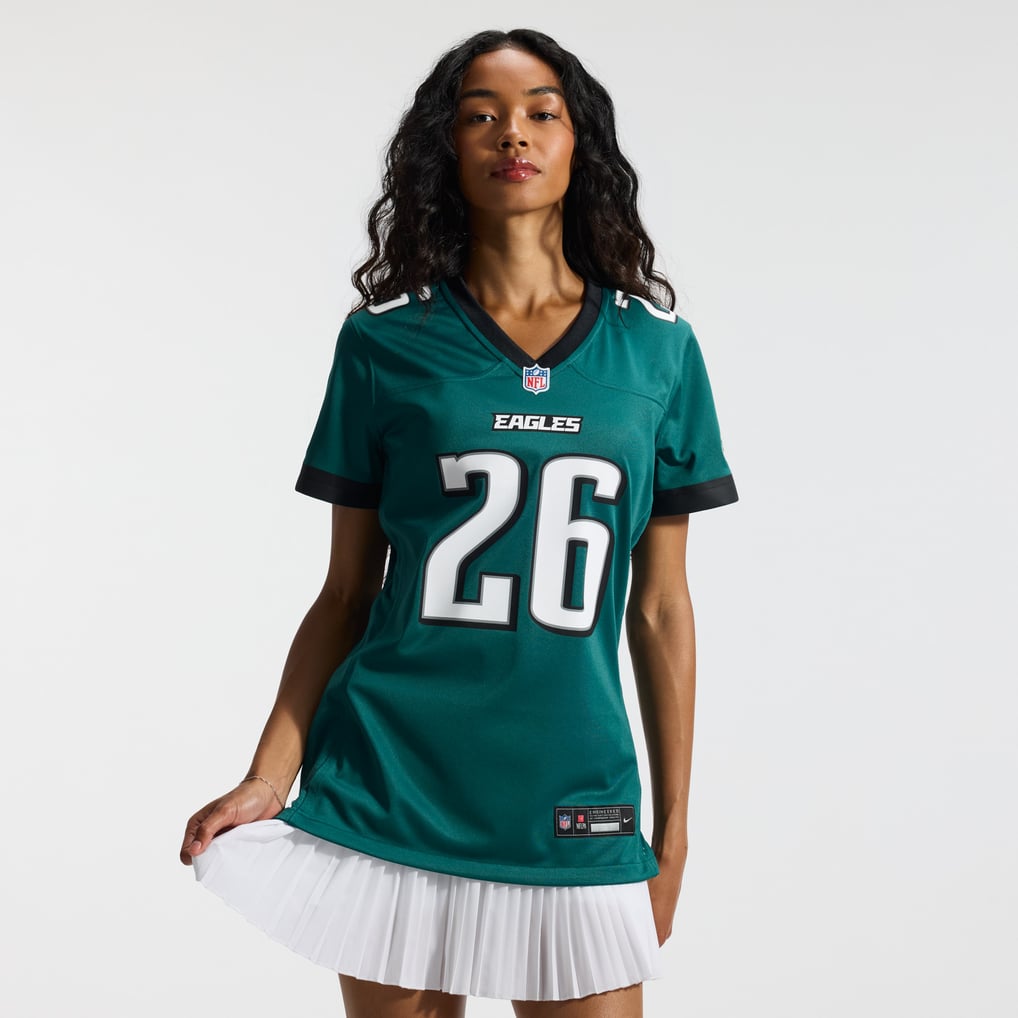 Women's Philadelphia Eagles Saquon Barkley Midnight Green Team Game Jersey