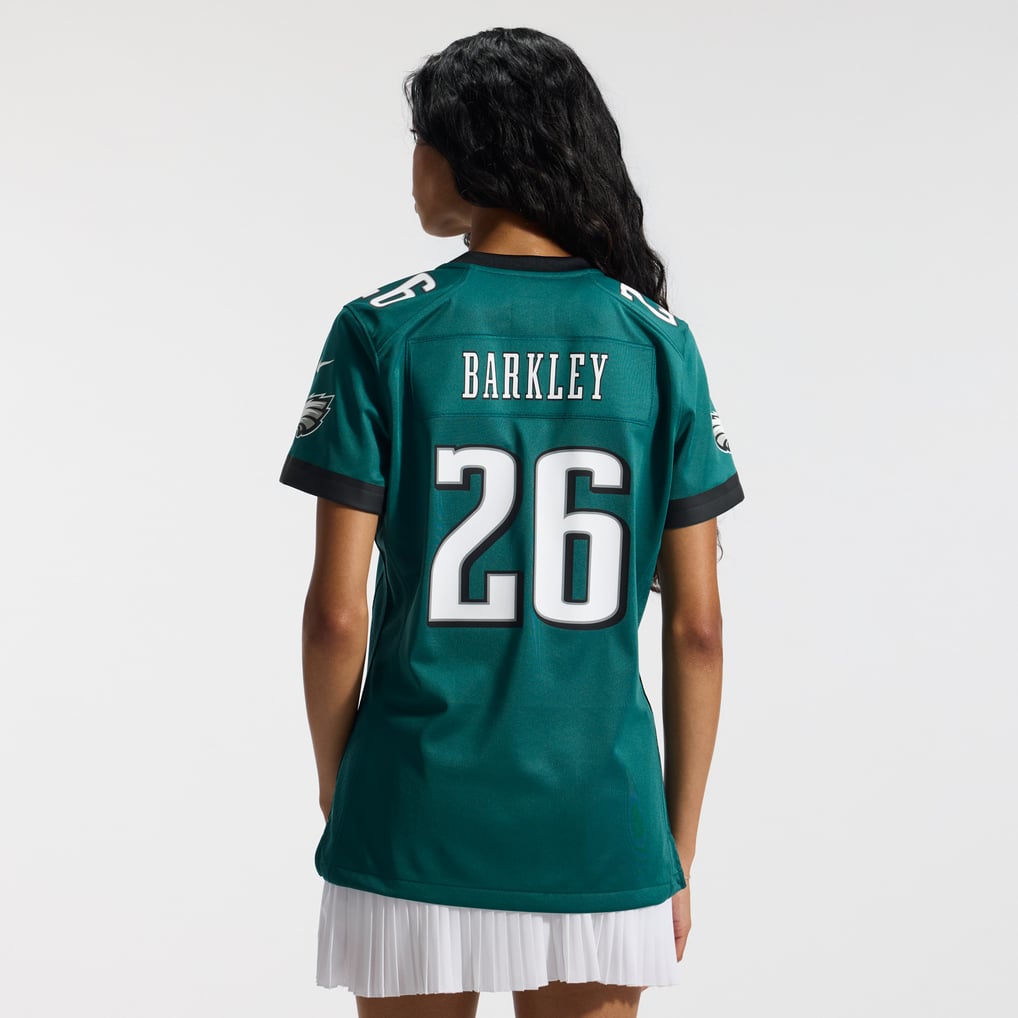 Women's Philadelphia Eagles Saquon Barkley Midnight Green Team Game Jersey