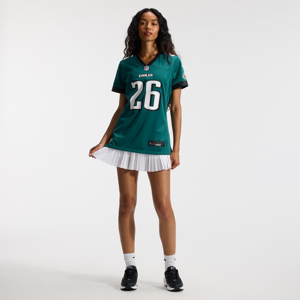 Women's Philadelphia Eagles Saquon Barkley Midnight Green Team Game Jersey