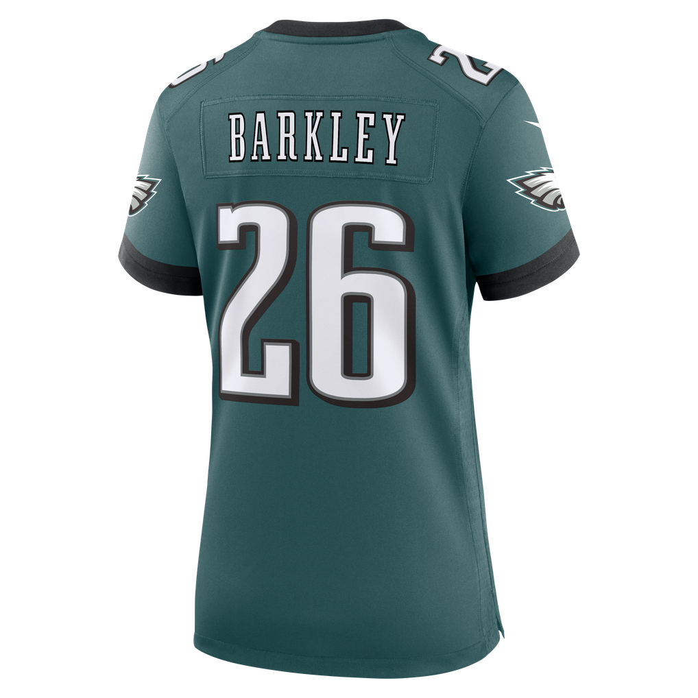 Women's Philadelphia Eagles Saquon Barkley Midnight Green Team Game Jersey