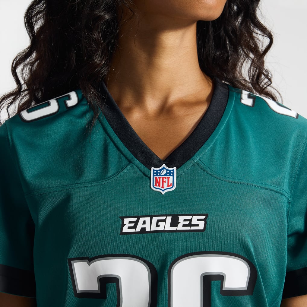 Women's Philadelphia Eagles Saquon Barkley Midnight Green Team Game Jersey