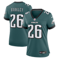 Women's Philadelphia Eagles Saquon Barkley Midnight Green Team Game Jersey