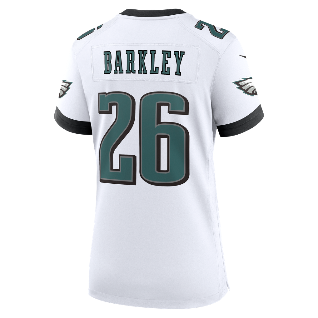 Women's Philadelphia Eagles Saquon Barkley White Game Jersey