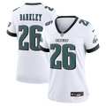 Women's Philadelphia Eagles Saquon Barkley White Game Jersey