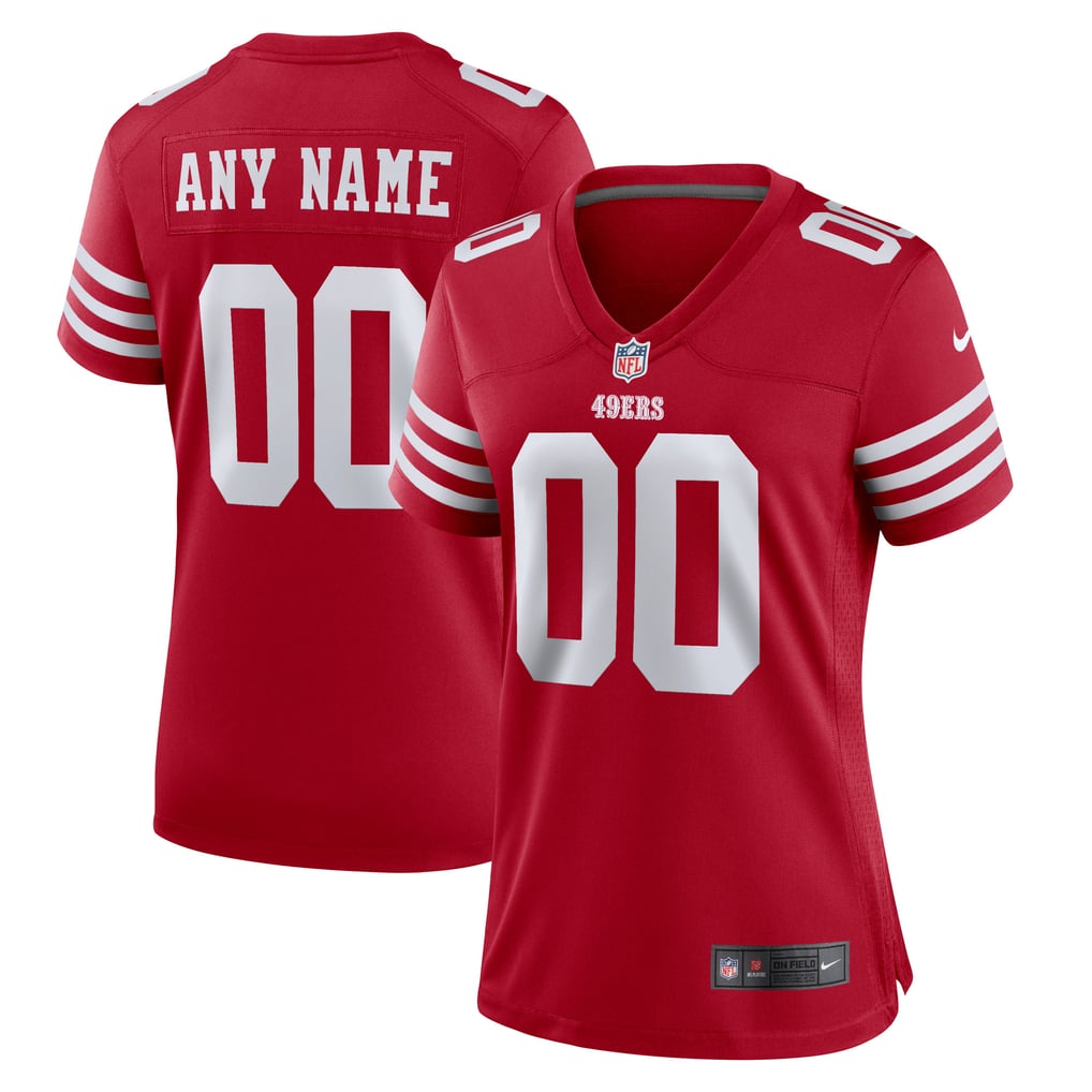 Women's San Francisco 49ers Scarlet Game Custom Jersey