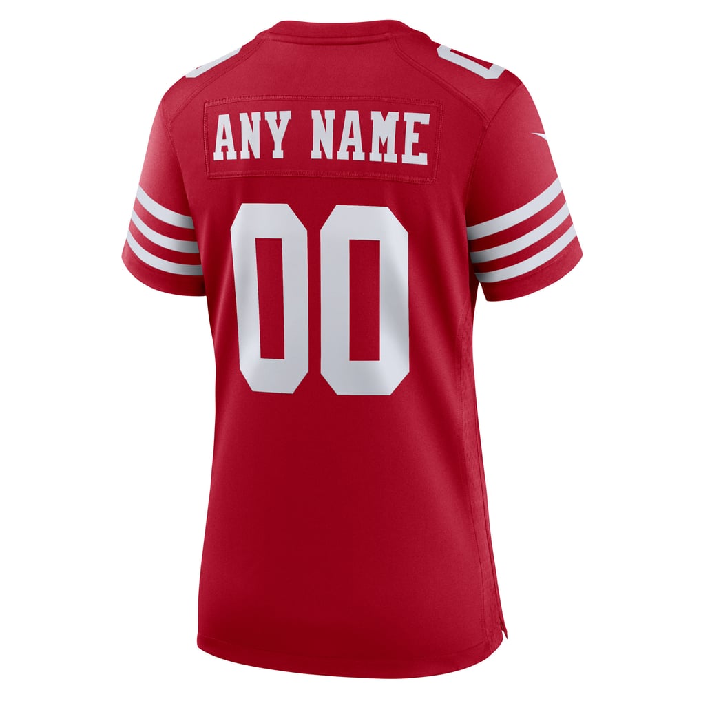 Women's San Francisco 49ers Scarlet Game Custom Jersey