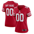 Women's San Francisco 49ers Scarlet Game Custom Jersey