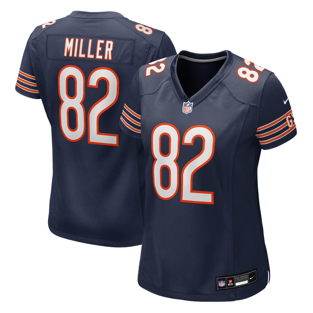 Women's Chicago Bears Scott Miller Navy Team Game Jersey
