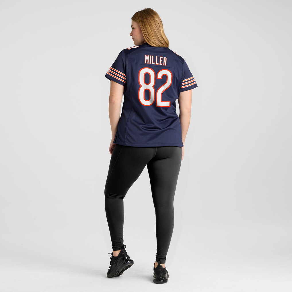 Women's Chicago Bears Scott Miller Navy Team Game Jersey
